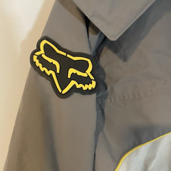 Fox Racing Winter Coat Parka Gray Black Men's M Snowmobiling Ski Hooded Jacket - Picture 3 of 15